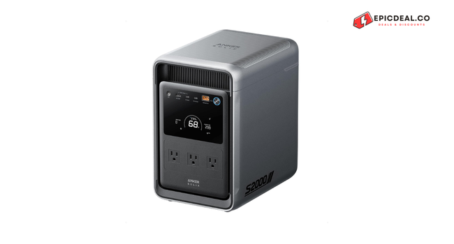 Anker SOLIX S2000 Portable Power Station, 2,010Wh, 3,000W Peak, Home Backup