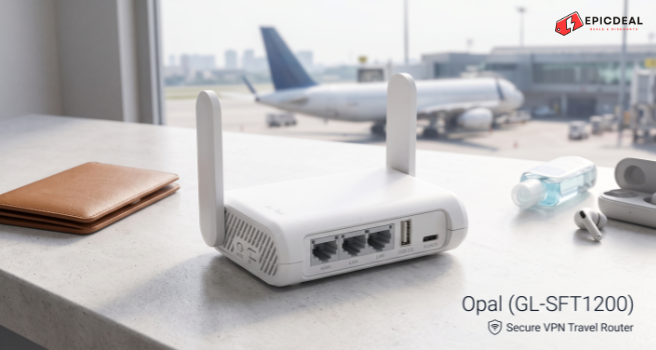 GL.iNet Opal (GL-SFT1200) Secure Gigabit Wireless Travel Router
